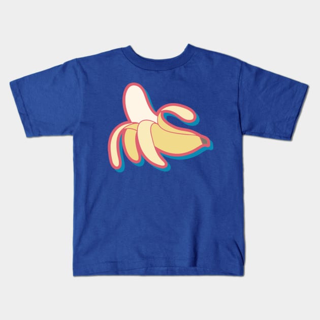 Peeled Banana Kids T-Shirt by saradaboru